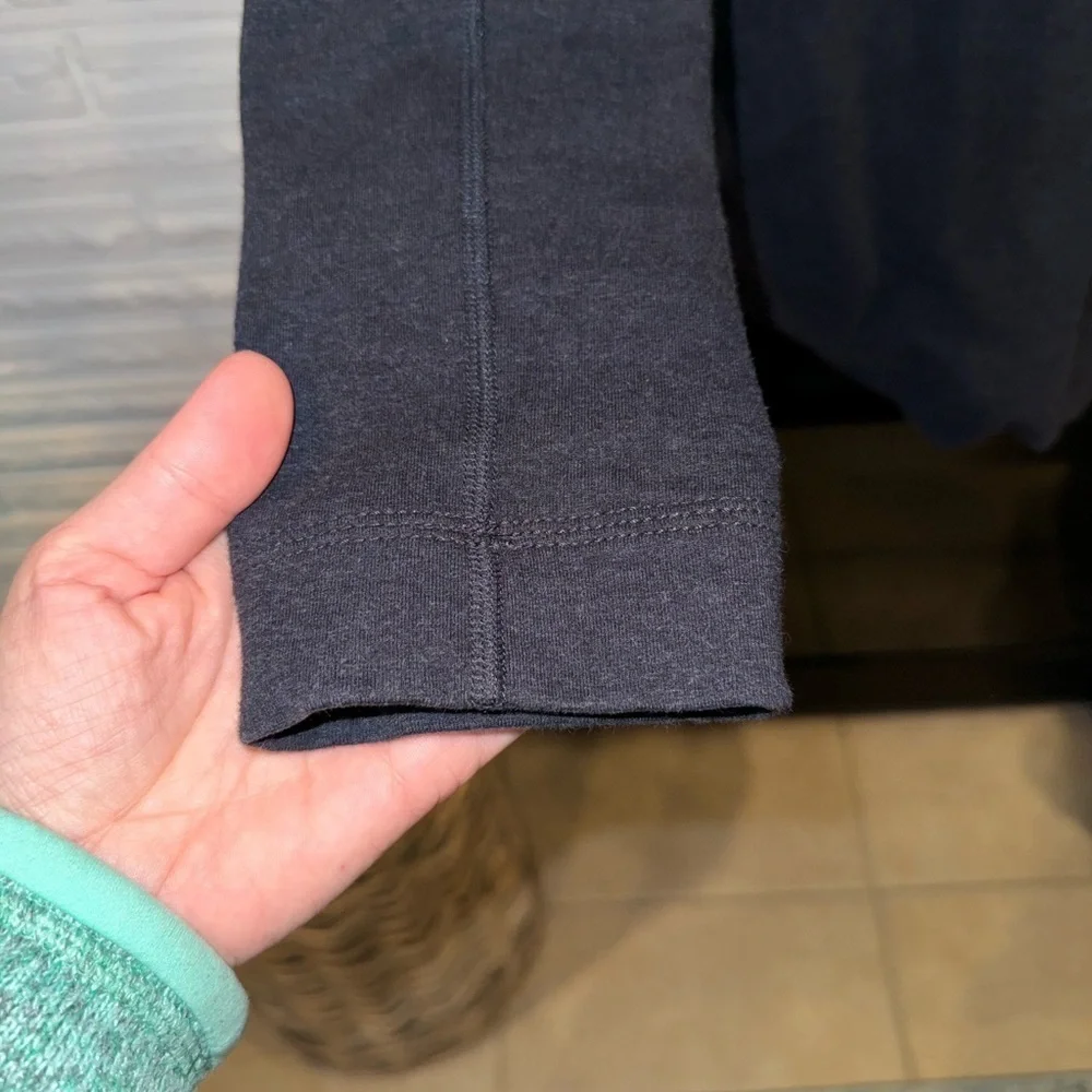 Lululemon Blissed Out Blue Wrap Active Jacket Cozy Asymmetrical Hem Size 8